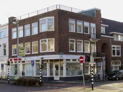 908737 Gezicht op het winkelhoekpand Biltstraat 115 te Utrecht, met rechts de Sweelinckstraat.N.B. bouwjaar: 19041910: ...